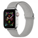 Curea Upzz Tech Mellow Compatibila Cu Apple Watch 4 / 5 / 6 / 7 / Se (42 / 44 / 45 Mm), Gri, Upzz