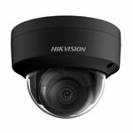 Camera supraveghere IP Dome Hikvision Acusense DS-2CD2146G2-ISUBC, 4 MP, 2.8 mm, IR 30 m , PoE, microfon, slot card, neagra, HikVision