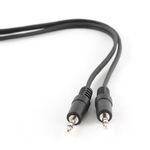 Cablu audio stereo , Cablexpert 02457, cu conector jack 3.5mm tata la jack 3.5mm tata, lungime 120cm, negru, Gembird