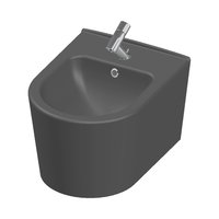 Bideu montare suspendata Celesta Vista 50 x 35 cm ceramica gri mat montaj / cadru fixare ascuns, Celesta Bideu montare suspendata Celesta Vista 50 x 35 cm ceramica gri mat montaj / cadru fixare ascuns, Celesta