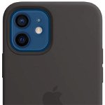 Husa Apple iPhone 12/12 Pro Silicone Case with MagSafe - Black