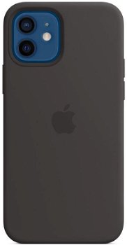 Husa Apple iPhone 12/12 Pro Silicone Case with MagSafe - Black