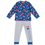 Pijama copii Chicco, albastru, 31416-63MCU, Chicco