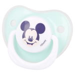Set 2 suzete ortodontice Disney Mickey din silicon cu capac de protectie 0-6 luni, Stor