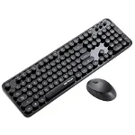 Kit Wireless tastatura + mouse SERIOUX Retro 9900, Black
