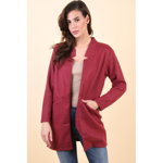 Cardigan Lung Sublevel D68500Y01744A Rosu Inchis, Sublevel