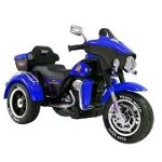 Motocicleta cu Acumulator, 2 motoare, 12V, 4A, albastru, 