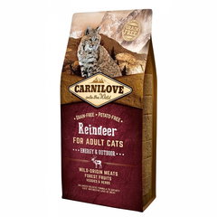 CARNILOVE Energy & Outdoor, Ren, hrană uscată fără cereale pisici de exterior și activitate intensă, 400g, Carnilove
