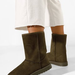Cizme tip ugg kaki Anora, Zappatos