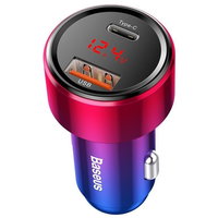 Incarcator auto, Baseus, USB, USB C, 45 W, Multicolor