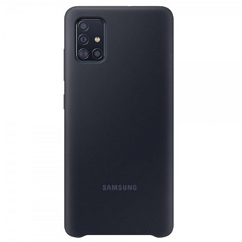 Husa Originala Samsung Silicone Cover Pentru Samsung Galaxy A51 Negru