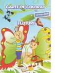 Carte de colorat cu abțibilduri - Fluturi, Ars Libri