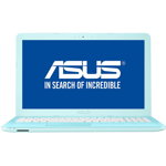 Laptop ASUS X541UA-DM1887 cu procesor Intel® Core™ i3-7100U 2.40 GHz, 15.6", Full HD, 4GB, 1TB, DVD-RW, Intel® HD graphics 620, Endless OS, Aqua Blue