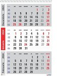 Calendar 2024 de perete, A3 lucios modern, 