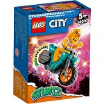LEGO® City - Motocicleta de cascadorii cu gaina 60310, 10 piese