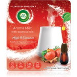 Air Wick Aroma Mist Magic Winter Apple & Cinnamon aroma difuzor cu rezervã + baterie White Difuser, Air Wick