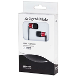 Casti audio in-ear Kruger Matz KM M01, cablu 1.2 m (Rosu)