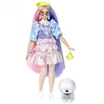 Papusa Barbie by Mattel Extra Style Beanie GVR05 cu figurina si accesorii, Barbie