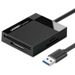 Card reader CR125, micro SD / SD, CF/MD, MS/MS Duo, conector USB, 5Gbps, 50cm, Negru