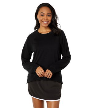 Imbracaminte Femei THRIVE SOCIETE Side Snap Sweatshirt Black, THRIVE SOCIETE