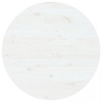 Blat de masă, alb, Ø90x2,5 cm, lemn masiv de pin