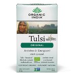 Ceai Tulsi (Busuioc Sfant) Original Antistres Natural & Energizant, plicuri Organic India, Organic India