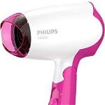 Uscator par Philips BHD003 / 00, DryCare Essential, 1400W, Maner rabatabil, alb / roz, Philips