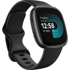 Smartwatch Fitbit Versa 4 Black/Graphite 1.58 inch Aluminum