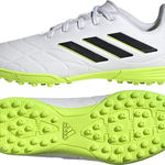 Pantofi fotbal copii, Adidas, Piele naturala, Alb, 38