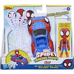 Set Hasbro Figurina, Masinuta si Accesoriu Spidey Prietenii Extraordinari Spidey 10 cm, Hasbro