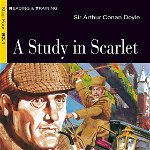 A Study in Scarlet + Audio CD (Step Four B2.1) - Paperback brosat - Sir Arthur Conan Doyle - Black Cat Cideb, 