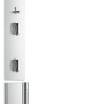 Panel de dus Hansgrohe Axor ShowerComposition 110/220 cu baterie termostatata necesita corp ingropat crom, Hansgrohe Axor