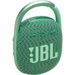 Boxa portabila JBL Clip 4 Eco, Bluetooth, IP67, 10H, Verde, JBL