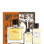 Set cadou Hermes Terre d'Hermes (Apa de parfum 75 ml + Apa de parfum 5 ml + Gel de dus 200 ml)