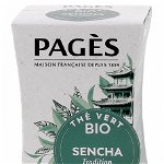 Ceai verde BIO Sencha Pages, 20 pliculete