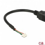 Cablu USB 2.0 pin header 4 pini la USB 2.0-A M-M pentru Intel NUC 15cm, Delock 84834, Delock
