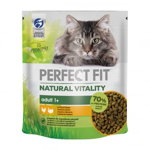 PERFECT FIT Natural Vitality, Pui si Curcan, hrană uscată pisici, 650g, Perfect Fit