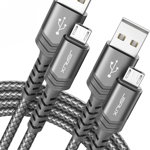 Set de 2 cabluri Micro USB JSAUX, gri, 1 m/2 m