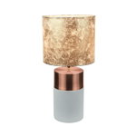Lampă de masă, gri-maro/roz-auriu/model auriu, QENNY TIPUL 18, Tempo Kondela