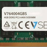 Memorie laptop V7 SODIMM, DDR2, 4 GB, 800 MHz, CL6 (V764004GBS), V7
