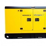 Generator insonorizat 12kVA, 16A, 1500rpm, trifazat, diesel Stager YDY12S3