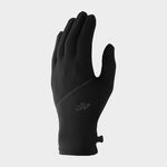 Mănuși din tricot Touch Screen unisex - negre, 4F Sportswear