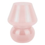Veioză roz-deschis LED cu abajur din sticlă (înălțime 20 cm) Vintage – Leitmotiv, Leitmotiv
