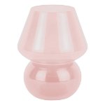 Veioză roz-deschis LED cu abajur din sticlă (înălțime 20 cm) Vintage – Leitmotiv, Leitmotiv