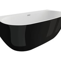 Cada de baie Silla Pro 160x80, Izolare termica, Freestanding, Rectangulara, Acril sanitar, Alb/Crom Lucios