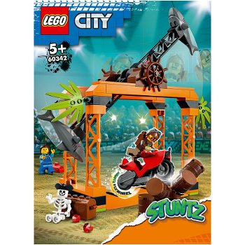 LEGO® LEGO® City - Provocarea de cascadorii Atacul rechinului 60342, 122 piese, LEGO®