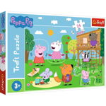 Puzzle Trefl Maxi - Peppa Pig: Distractia din iarba, 24 piese
