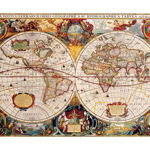 Puzzle Bluebird - Antique World Map, 1.000 piese (Bluebird-Puzzle-70246-P), Bluebird