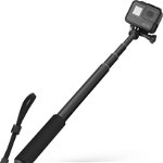 Sistem de prindere Tech-Protect Stick pentru camere video sport GoPro, ajustabil, Negru, Tech-Protect