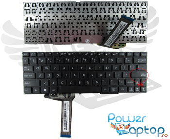Tastatura Asus Transformer Book T100T layout US fara rama enter mic, Asus
